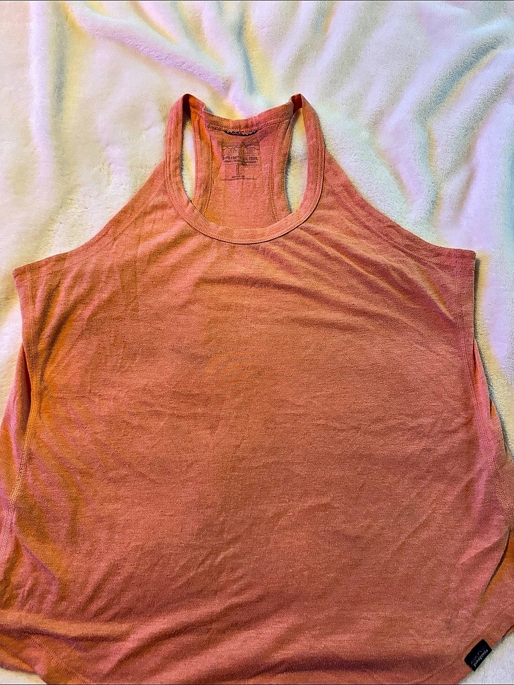 Patagonia Capilene Cool Trail Tank Orange Large